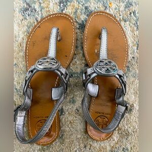 Tory Burch Silver Women's Sandals